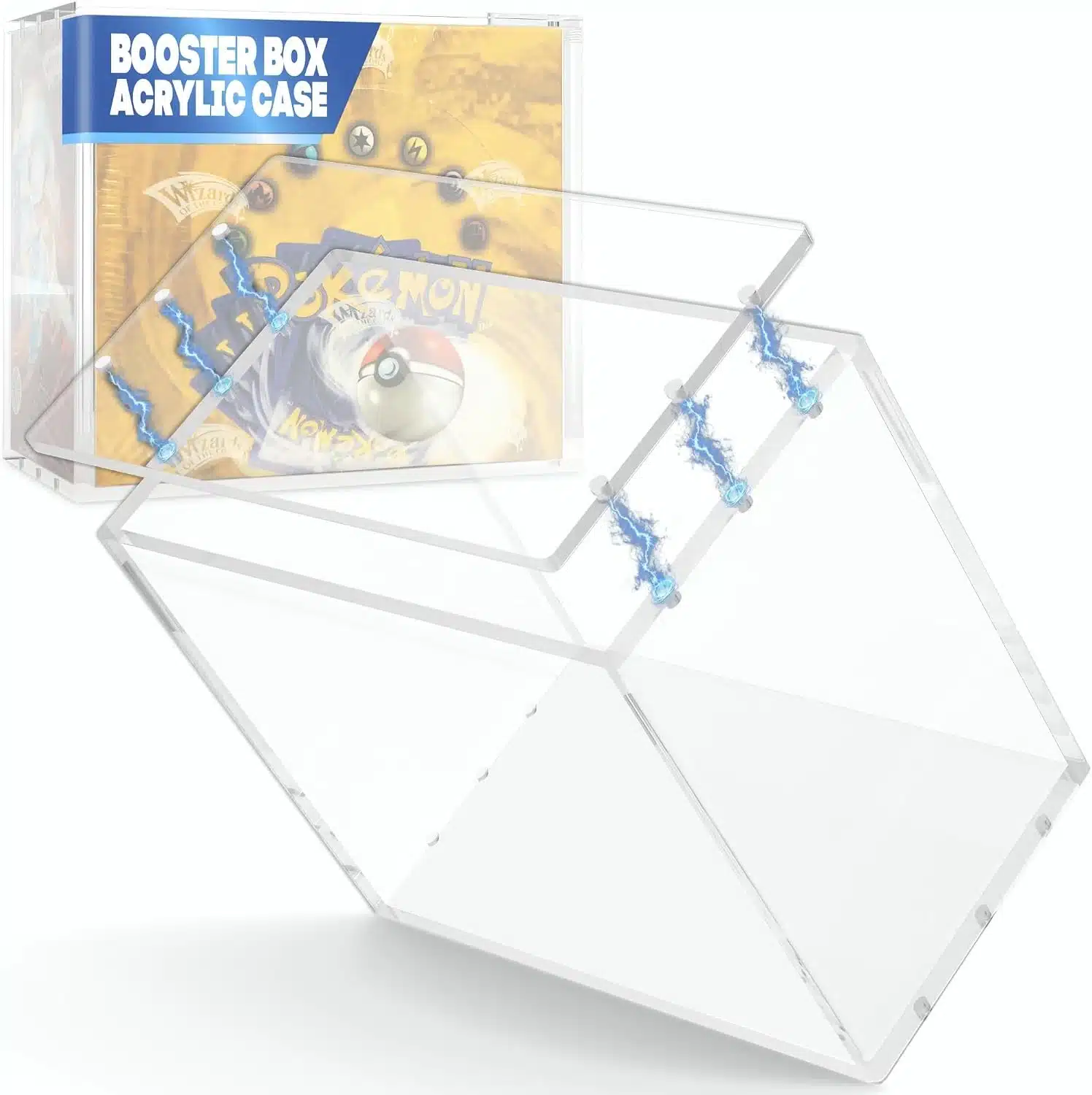 71B8NVlcjmL._AC_SL1500 Fanatiko Akrilna Zaščitna Škatla za Pokémon Booster Box - slika 1