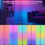 AOUROW LED talna svetilka z daljinskim upravljalnikom RGB 120cm - slika 4