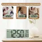 Maxstar Velika digitalna stenska ura 38 cm z LCD zaslonom - slika 4