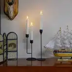 6x MAVANDES LED stožčaste sveče z daljinskim upravljanjem 19cm - slika 4