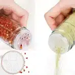 12x Gttyowyin Steklena posodica za začimbe 120 ml z bambusovim pokrovom - slika 3