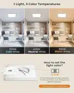 2x BLNAN LED stropna svetilka 18W 1800lm 22cm - slika 2