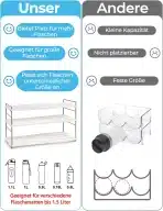 Mepure Raztegljivo 3-Nivojsko Stojalo za Steklenice 26,5–42 cm - slika 5