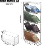 4x OGANAZI akrilni organizator s predali - slika 3