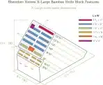 SHENZHEN KNIVES bambusov blok za nože X-Large - slika 3