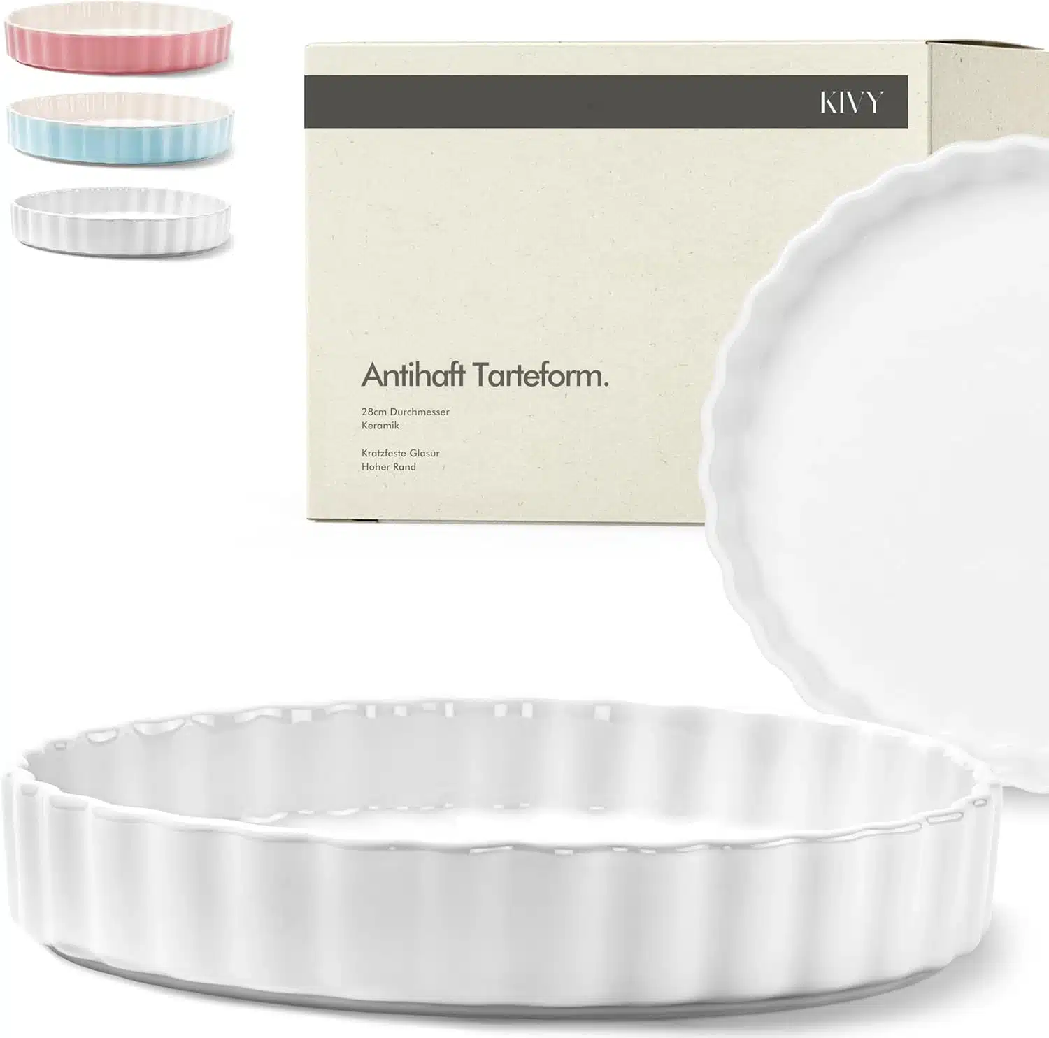 71LezwM6NjL._AC_SL1500 KIVY keramični pekač za pite in quiche 28cm - slika 1