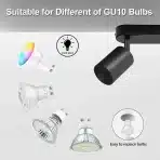 BOYIR nastavljiv stropni LED reflektor GU10 s 4 grli - slika 2