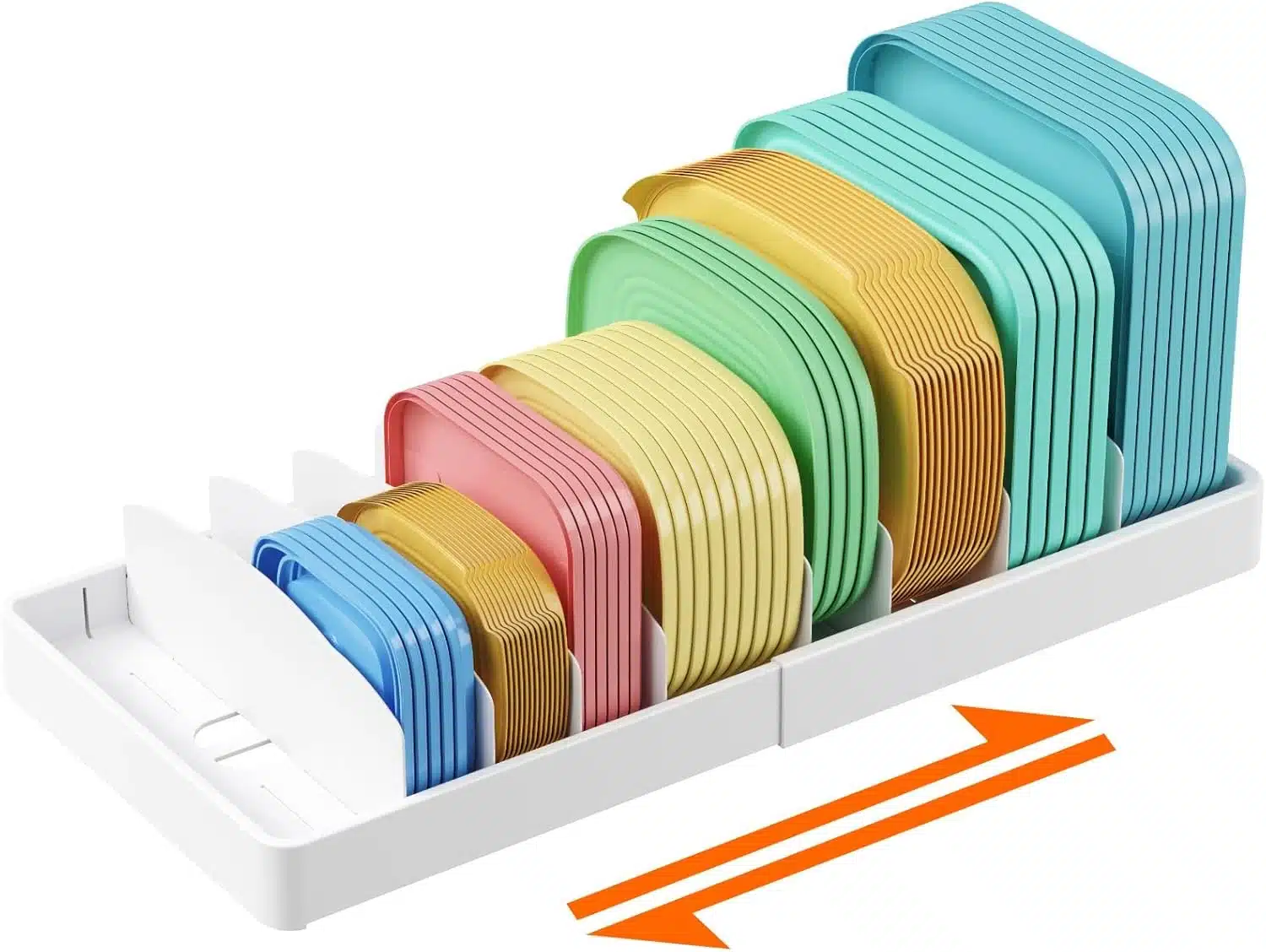 71NC23xraML._AC_SL1500 2x LIFEWIT Organizator za pokrove z nastavljivimi pregradami - slika 1