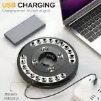 ELETOROT LED lučka za senčnik z USB polnjenjem topla svetloba - slika 2