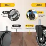 5x HOLKIE Kolesca za pisarniški stol 10×22mm - slika 4