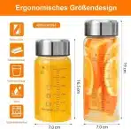 4x MYMANJERFU steklenice iz borosilikatnega stekla 500ml - slika 4