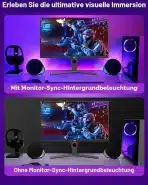 AURORIONCG 4-stranski RGBIC LED osvetlitev ozadja za 65cm monitor - slika 4