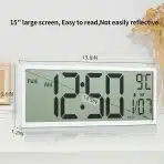 Maxstar Velika digitalna stenska ura 38 cm z LCD zaslonom - slika 2