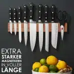 LARHN magnetno držalo za nože iz hrastovega lesa 40cm - slika 4