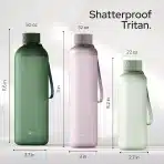 KIVY Tritan steklenica za vodo 650 ml belo-zlata - slika 4