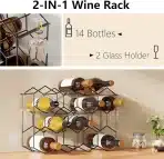 URBAN DECO kovinsko stojalo za 14 steklenic vina - slika 3