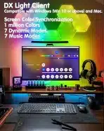 AURORIONCG 4-stranski RGBIC LED osvetlitev ozadja za 65cm monitor - slika 3