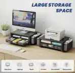 BOKIOVIN kovinsko stojalo za monitor s predalom - slika 4