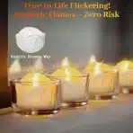 12x DAPHOMEU polnilne LED čajne svečke z daljincem - slika 2