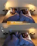2x DetarZinLED brezžična stenska LED svetilka z daljincem - slika 5