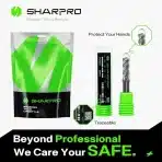 SHARPRO CNC spiralni rezkar 6mm z vpetjem 8mm - slika 2