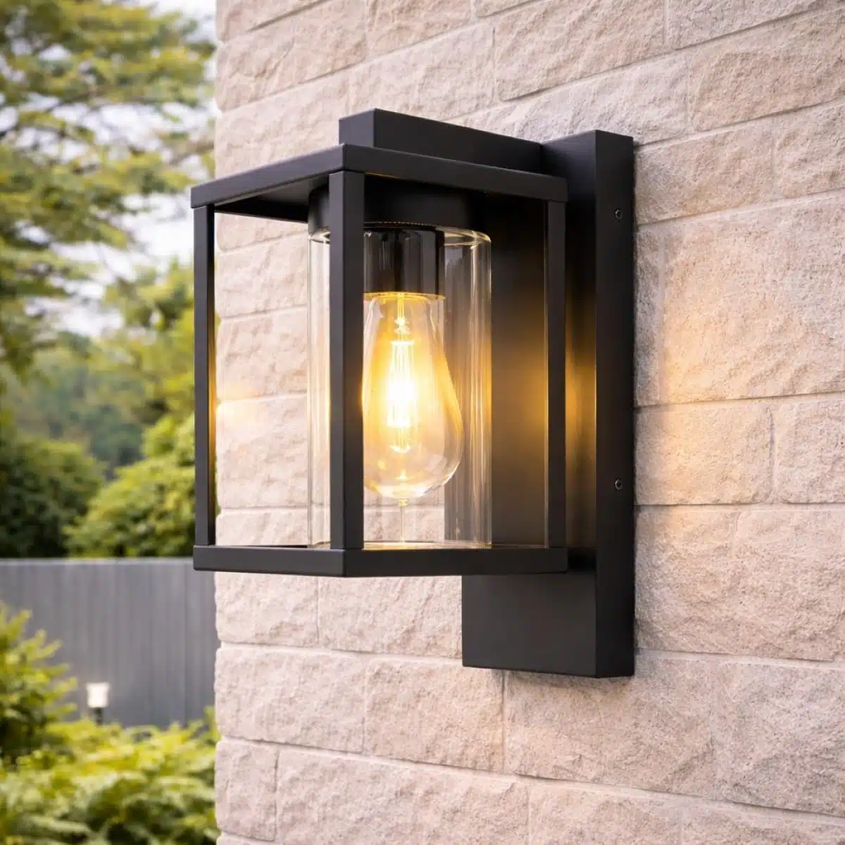 71lctTKyGeL._AC_SL1200 CGC Lighting Zunanja stenska svetilka E27 črna - slika 1