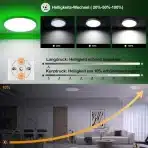 DetarZinLED RGB LED Stropni Svetilki z Daljinskim Upravljalnikom 30 cm - slika 2