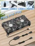 2x WATHAI USB ventilator za hlajenje naprav 140mm 5V - slika 2
