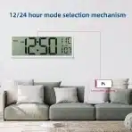 Maxstar Velika digitalna stenska ura 38 cm z LCD zaslonom - slika 3
