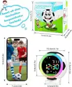 JUBOOS otroška digitalna budilka z nočno lučko in funkcijo dremeža - slika 5
