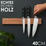 LARHN magnetno držalo za nože iz hrastovega lesa 40cm - slika 3