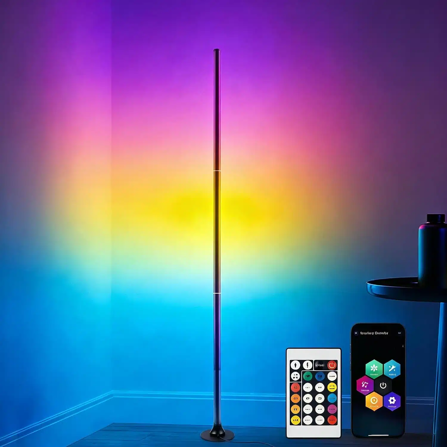 71qjQWDORFL._AC_SL1500 AOUROW LED talna svetilka z daljinskim upravljalnikom RGB 120cm - slika 1