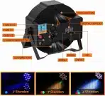 U`King RGB LED reflektor 36 W z baterijo in daljinskim upravljalnikom - slika 3