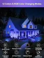 2x HEKEE zunanji LED RGB reflektor 50W z daljincem - slika 3