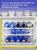 Huquter 3-nivojski raztegljiv organizator za steklenice - slika 3