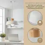 HJXDtech viseča svetilka Bianca 30 cm - slika 2