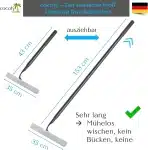 Cocofy teleskopski brisalec za tuš 43–153 cm, črn - slika 2
