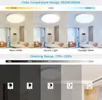 OPPEARL LED stropna svetilka RGB 24W z daljinskim upravljanjem - slika 4