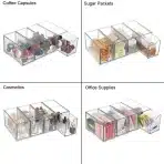 4x OGANAZI akrilni organizator s predali - slika 2