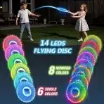 2x HYES LED leteča obročna frizbija z lučkami - slika 3