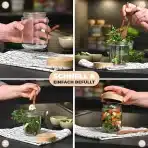4x KAMORO HOME&KITCHEN stekleni kozarci za overnight oats 480ml - slika 2