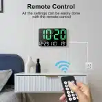 Lafocuse digitalna stenska in namizna ura 12" z LED zaslonom - slika 5