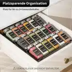 MAYZOLOP kovinski organizator za začimbe za predal do 24 kozarčkov - slika 3