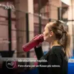 KIVY Tritan plastenka za vodo s preklopnim pokrovom 1,5 L temno zelena - slika 3