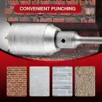 HSAWBIT SDS-Plus vrtalna krona 125mm z adapterjem in centrirnim svedrom - slika 2