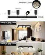 BOYIR nastavljiv stropni LED reflektor GU10 s 4 grli - slika 4