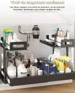 ORNESTIA kovinski organizator za prostor pod koritom z 2 nivojema - slika 2