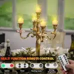 12x DAPHOMEU polnilne LED čajne svečke z daljincem - slika 4