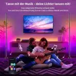 AOUROW LED talna svetilka z daljinskim upravljalnikom RGB 120cm - slika 2