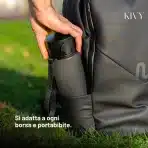 KIVY Tritan plastenka za vodo s preklopnim pokrovom 1 L petrolej zelena - slika 4